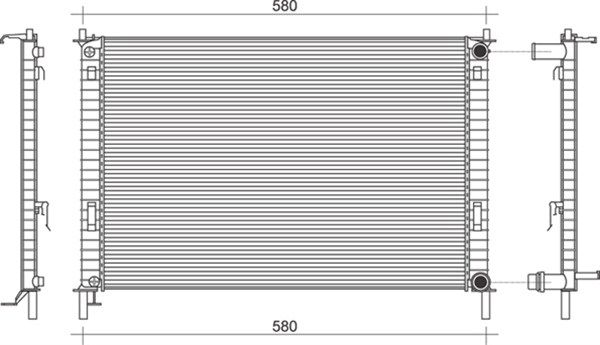 MAGNETI MARELLI Radiaator,mootorijahutus 350213914000